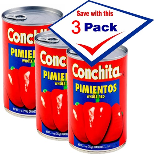 Conchita Whole Red Pimientos 14 oz Pack of 3